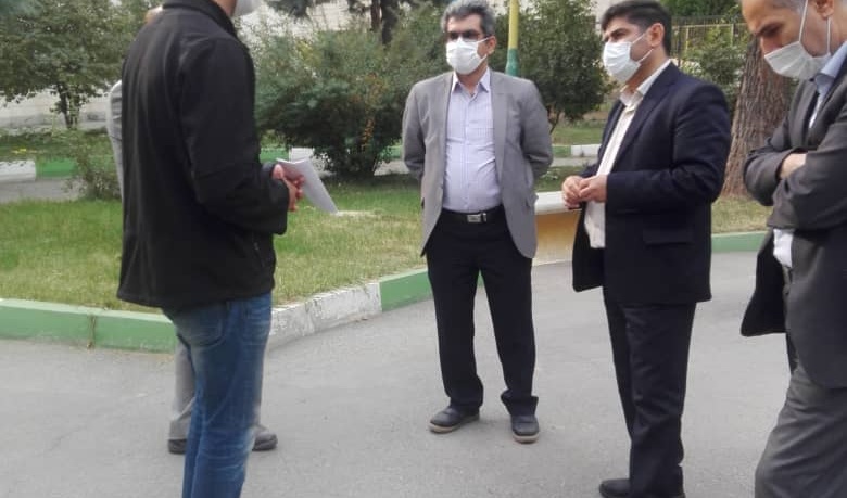 بازدید مدیر و معاون طرح های عمرانی دانشگاه ارومیه از فضای دانشکده ادبیات و علوم انسانی